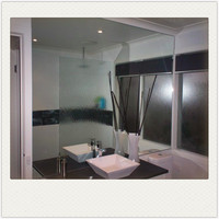 Chine 2mm-6mm miroir argenté feuille de verre pour salle de bains mur meubles salle de sport Salon miroir