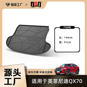 แผ่นรองท้ายรถยนต์อินฟินิตี้ TPE กันลื่น ลายทาง สำหรับรุ่น Q50L QX30 QX50 QX70 - Product Image 5