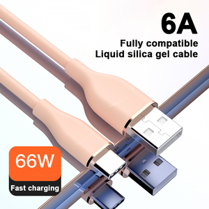 3ft <span class=keywords><strong>USB</strong></span> Để Type-C 66W Nhanh Chóng Sạc Cáp Silicone Chất Liệu <span class=keywords><strong>USB</strong></span> Để <span class=keywords><strong>USB</strong></span> C Cáp Đối Với Huawei P50 P50 Pro Mate 40 Pro + Xiaomi - Product Image 2