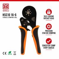 Kit professionnel de pinces à sertir à cliquet HSC8 16-6 0.08-16mm² AWG 30-5 pour cosses isolées VE
