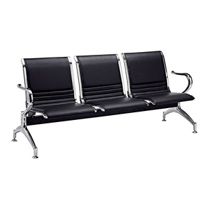 Silla de espera Prosperous Seat PU de 3 plazas con estructura de acero y reposabrazos para sala de espera de hospital - Product Image 1