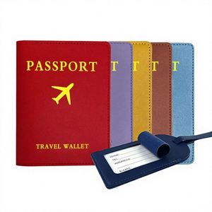 Best Selling Wholesale PU Leather RFID Blocking Passport Holder Folder Pattern Travel Wallet With Card <b>Box</b> and <b>Ticket</b> Slot - Product Image 1