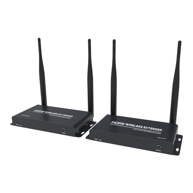 200M Wireless for HDMI Extender 4K Resolution 656ft Range Supports HD 1080P Video Digital Audio IR Remote Control for Laptop PC