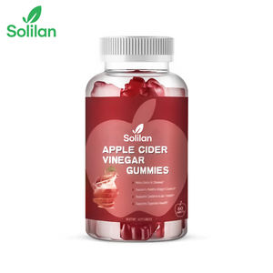 Permen Kunyah Keto Diet Vegan Bebas Gluten Non-GMO Solilan Cuka Apel Hijau untuk Kontrol Berat Badan Vitamin Keton 60 - Product Image 1