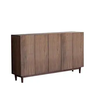 خزانة خشبية لتخزين الأغراض بسيطة مصنوعة بالكامل من الخشب الصلب على الطراز الاسكندنافي خزانة لخزائن الأغراض في المداخل