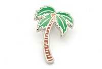 Broches en émail motif palmier, bijoux de mode, style moderne et antique, logo personnalisé, émail souple ou dur sur mesure