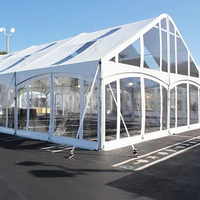 Tente de réception TENTCHO 6x12M, imperméable, de luxe, grande, blanche, en tissu PVC, pour événements, mariages