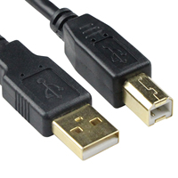 VCOM kabel Printer USB hitam biru abu-abu USB 2.0 tipe B jantan ke jantan untuk komputer pemindai