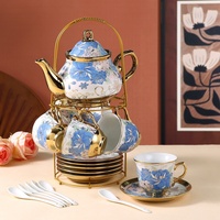 Ensemble de tasses à café en céramique vintage BAMBUS, 20 pièces, ensemble de thé pour la décoration de la maison, objet de collection