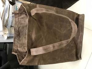 Sac de courses réutilisable en toile cirée, sac de poche pratique, marron, résistant, grand sac de courses - Product Image 5