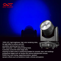 Luz Fresnel Móvil con Zoom LED RGBW 4 en 1 de 150W, Diseño Especial, DMX512 DMA Maestro-Esclavo, para Bodas y Fiestas