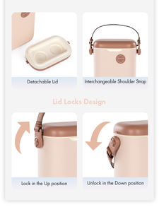 Glacière de bar 10QT avec logo personnalisé et sangle – Mini glacière isotherme - Product Image 4