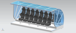 Asientos de lujo para banquillo de jugadores de fútbol con pedestales de aluminio, precio de fábrica para exteriores - Product Image 5
