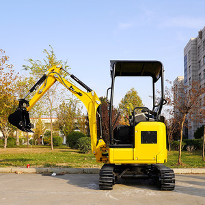 Mini-excavatrice sur chenilles, moteur électrique orange, économie d'énergie, pour creuser, niveler et ameublir le sol - Product Image 3