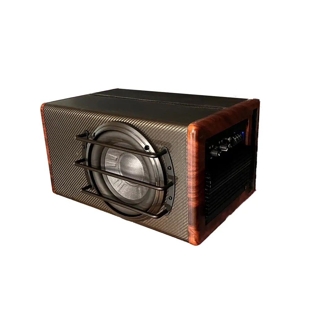 Altavoz de calidad para coche, subwoofer con caja y amplificador