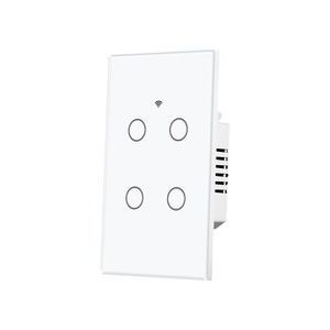 MOES Have/No Neutral Glass <b>Wall</b> US 1 2 3 4 Gang Touch <b>Light</b> Tuya Smart <b>Switch</b> Wifi DS-121JL-US1 Tuya Smart <b>Switch</b> DS-121JL-US1 - Product Image 1