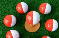 Balle de golf, balle d'entraînement de golf, différentes couleurs, haute qualité, design bicolore - combinaison rouge et blanc ou noir et blanc