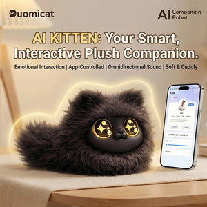 <span class=keywords><strong>Robot</strong></span> animal de compagnie IA <span class=keywords><strong>interactif</strong></span> multilingue en peluche avec capteur tactile et reconnaissance visuelle, idéal pour l'éducation à domicile - Product Image 4