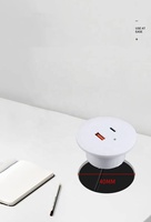 Prise intégrée USB + TYPE-C à 2 trous d'approvisionnement direct d'usine pour le chargeur de bureau de table de chevet de barre de table d'affichage