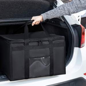 Bolsas de mano con aislamiento para pizza grandes de 18 pulgadas para servicio pesado personalizado, nevera para picnic al aire libre, bolsa térmica para entrega de almacenamiento de alimentos - Product Image 3