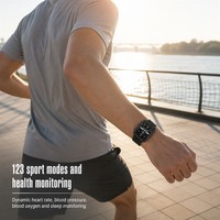 Montre connectée pour homme, écran rectangulaire AMOLED de 1,93 pouce, 368 x 448, couronne rotative, appel BT