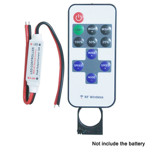 3528 <strong>LED</strong> <strong>Strip</strong> + 3A Plug + RF Remote Control + DC Female <strong>Adapter</strong> + 2P Terminal - Product Image 4