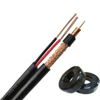 305m RG59 con Power Siamese Communication Cable coaxial para cámara CCTV Cable coaxial para sistemas de vigilancia