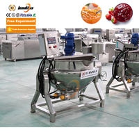 500l de confiture faire gaz électrique petit chili Sauce mélangeur de nourriture machine lait cuisson mélange réservoir chemisé bouilloire 50l avec homogénéisateur