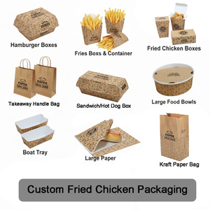 Wholesale Custom Food Boxes Burger Fries Combo Packaging Takeaway Container Manufacturer - Product Image 6