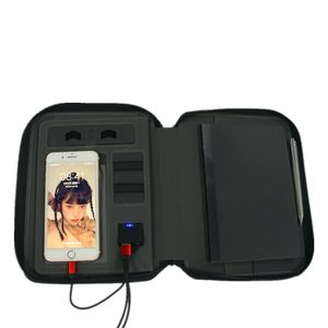 Étui pour ordinateur portable en cuir PU imperméable d'affaires d'usine sacs d'affaires d'affaires avec logo portefeuille banque d'alimentation - Product Image 1