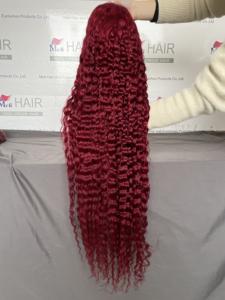 Perruques en cheveux humains avec dentelle transparente 13x4, densité 180%, de 12 à 40 pouces - Product Image 6