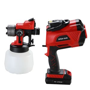 Portable Electric Spray Gun 13 Oz Lithium Battery Cordless Adjustable For Car Wall Painting - Product Image 3