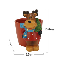 Usines de céramique artisanat personnalisé Statue conteneur porte-stylo noël orignal Souvenir Figurine décoration de la maison cadeau de vacances
