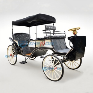 Nouvelles voitures noires avec sièges violet clair, calèche électrique de tourisme, calèche de mariage à vendre, calèche de tourisme - Product Image 1