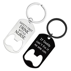Promotion Custom Design Logo Casting Aluminum Enamel <b>Pet</b> ID Keychain Engraved Metal Blank <b>Name</b> Silver-Plated Stainless Steel Dog - Product Image 3