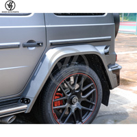 Nouveauté 2025 : Kits de carrosserie de conversion de course automobile style B en fibre de carbone sèche brillante à tissage sergé, reproduction fidèle 1:1, pour pare-chocs G Class W465