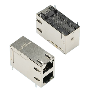 GLGNET 10/100/1000Base-T 2x1 мультипортовый Ethernet <span class=keywords><strong>RJ45</strong></span> штекер модульный разъем 10P8C разъем EMI экранированный позолоченный - Product Image 1