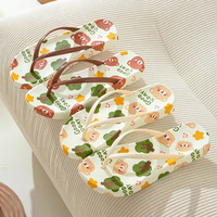 Nouvelle Arrivée – Tongs légères et souples pour femme, style décontracté d'été, antidérapantes, à motif dessin animé, pour l'extérieur