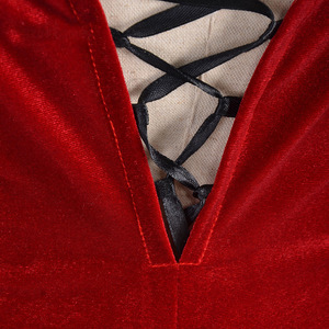 Disfraz de Cosplay de Ada Wong de Resident Evil 4, Vestido Rojo Cheongsam con Funda para Pistola - Product Image 4
