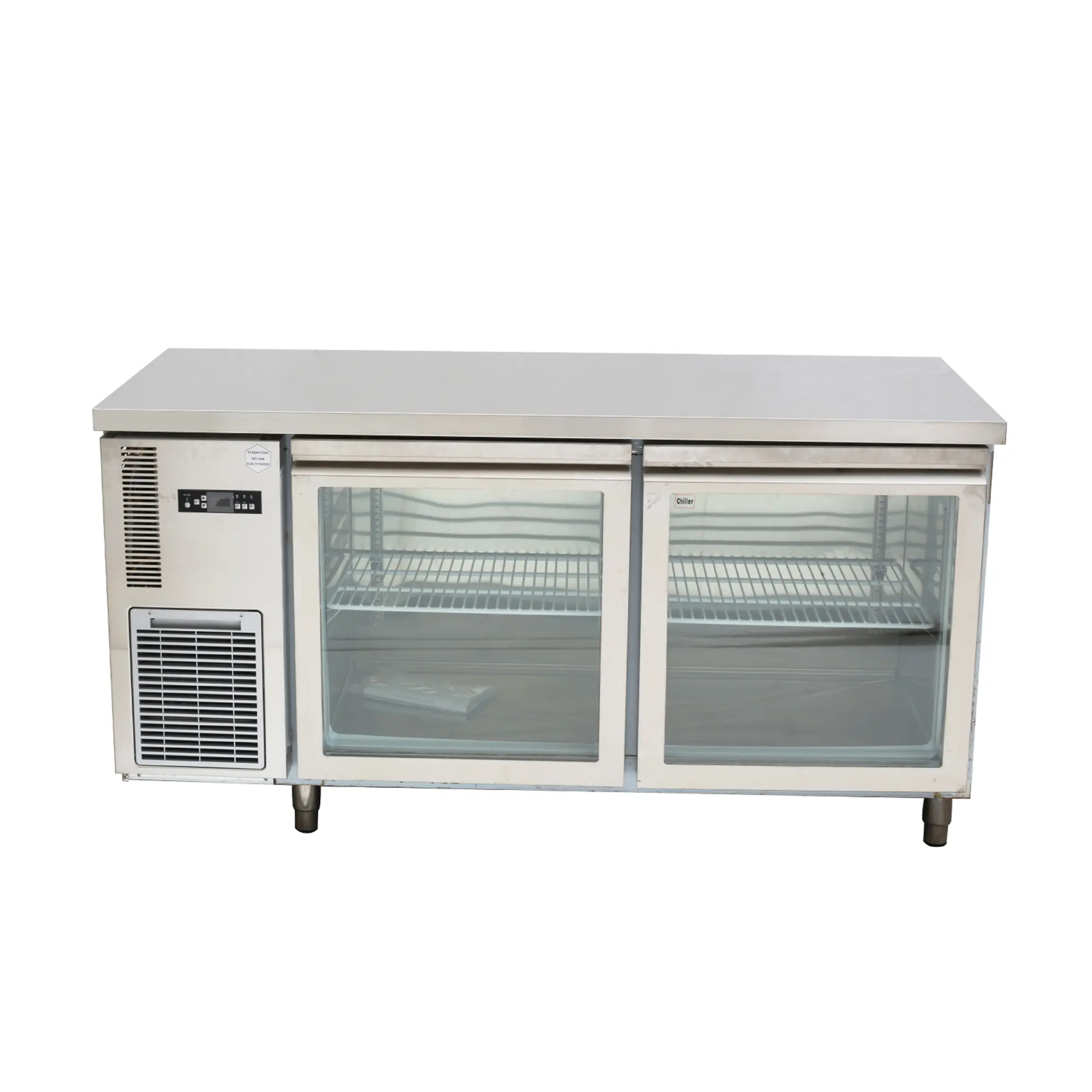 Refrigeration Equipment Industrial Freezer 2 Glass Under Counter Refrigerator