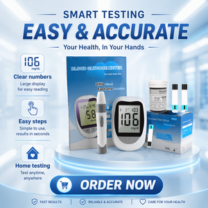 Prix d'usine bas pour lecteur <span class=keywords><strong>de</strong></span> <span class=keywords><strong>glycémie</strong></span> électrique et d'hémoglobine avec écran LCD pour surveillance à domicile, 50 bandelettes, modèle GOD 212 - Product Image 2