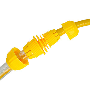 Connecteur de robinet en plastique jaune en forme d'œuf, 1/2 pouces, installation facile pour la réparation de tuyaux d'eau et de tuyaux en PVC - Product Image 2