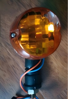 Ensemble de clignotants de moto pour Bajaj Boxer BM100, pièces de rechange clignotantes ambre