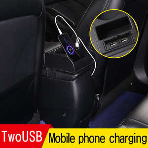 Rallonge d'Accoudoir de Voiture Universel avec Support de Coude, Repose-Bras Automobile, Ports de Chargement USB, Porte-Gobelet et Longueur Réglable - Product Image 4