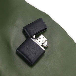 Custodia protettiva semplice per macchina a cherosene per <span class=keywords><strong>accendino</strong></span> in PU cucita a mano - Product Image 4