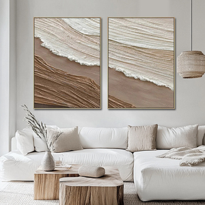 Decoración <span class=keywords><strong>para</strong></span> el Hogar, Pintura al Óleo sobre <span class=keywords><strong>Lienzo</strong></span> Hecha a Mano, <span class=keywords><strong>Paisajes</strong></span> de Playa y Olas del Océano Modernos, Arte Mural Texturizado <span class=keywords><strong>en</strong></span> 3D - Product Image 6