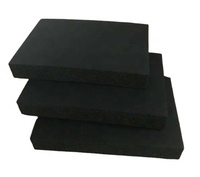 Feuilles de mousse en caoutchouc noir, rouleau d'isolation en mousse de caoutchouc nitrile, épaisseur 1 pouce, mousse de caoutchouc industrielle à cellules fermées