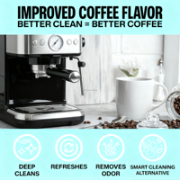 Tablettes de nettoyage écologiques pour machine à café, nettoyant biodégradable pour expresso, tablettes de détartrage sûres
