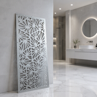 Panneau de façade perforé en aluminium découpé au laser CNC, motif personnalisé, plaque de revêtement mural en aluminium ajourée