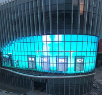 Écran LED transparent holographique P3.91 P6.25 P7.8, écran LED pliable et enroulable, adhésif sur verre pour la publicité en vitrine